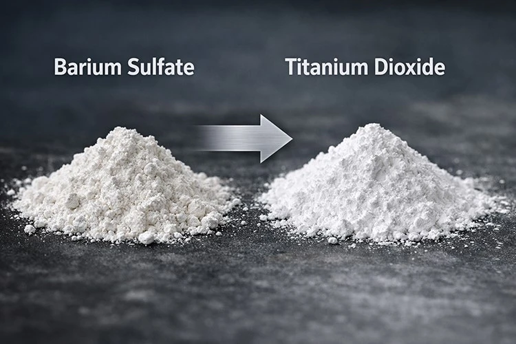 Barium Sulfate vs Titanium Dioxide